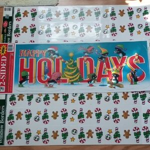 3 Color Clings Christmas Window Decorations